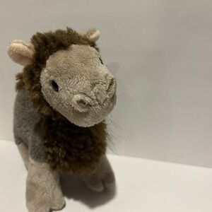 Ganz Webkinz Curly Camel Brown Plush Stuffed Animal 8 Inch
